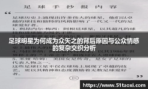 足球明星为何成为众矢之的背后原因与公众情感的复杂交织分析